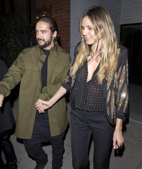 Heidi Klum Braless in Beverly Hills With Tom Kaulitz