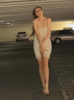 Stripping In The Parking Garage