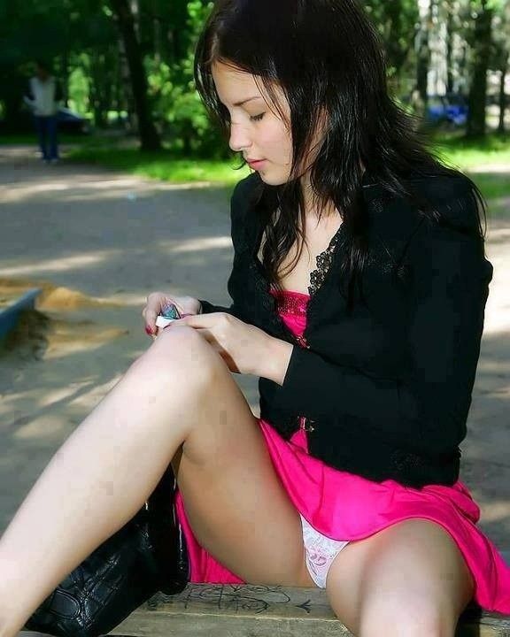 nice spread showing tight panties