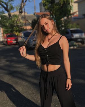 All Black Blonde With Tits To Go