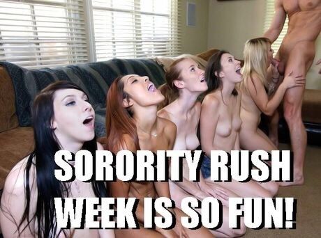 College Sorority Caption