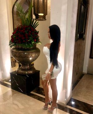 She has to show up like this - Skintight short white dress, High-Heels - Presenting her hourglass figure to her man