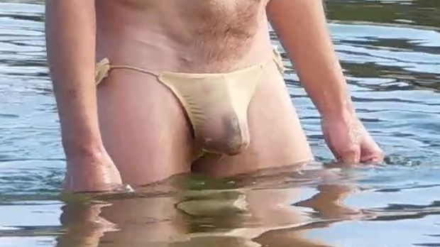 Wet bulge at Popham Beach ME.