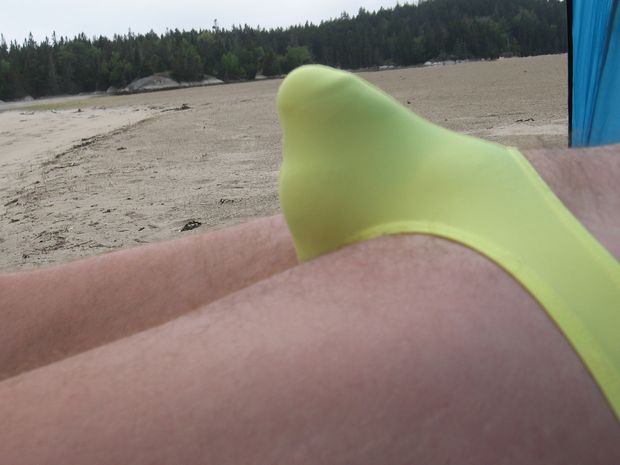 Bulging at Popham Beach ME.