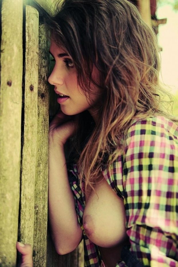 Farm Lass Breast Out