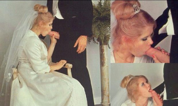 Hot blowjob bride