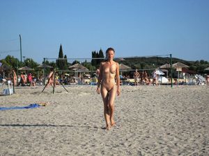 Naked at the beach