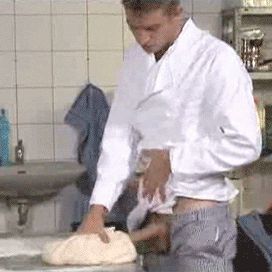 Dude fucks MORE pizza dough