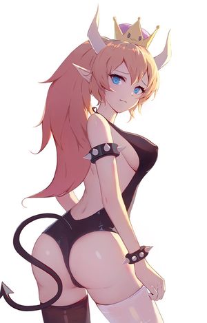bowsette (new super mario bros. u deluxe and etc) drawn by user evv5870