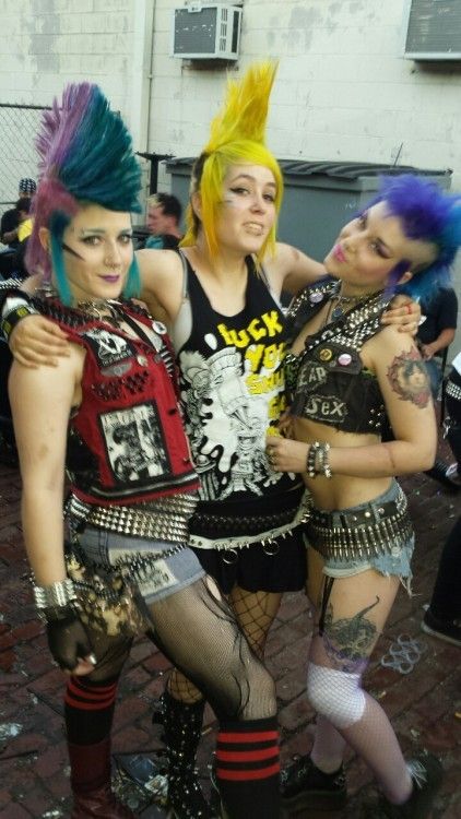 mohawk punk babe