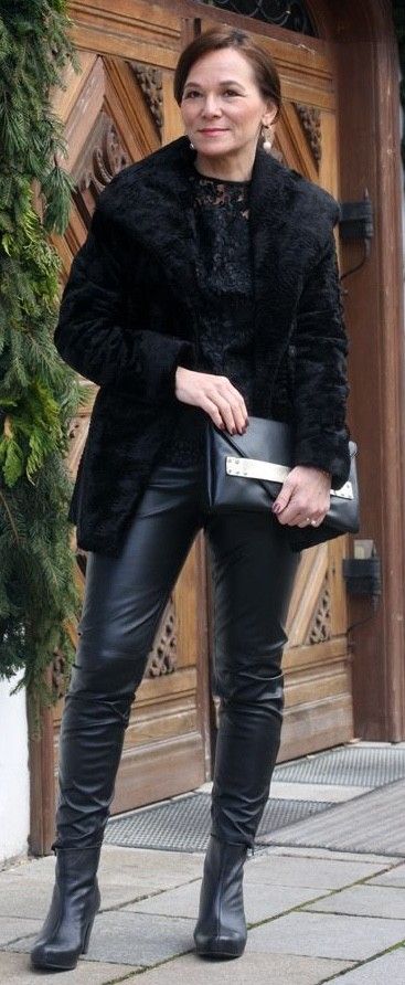 GILF Still ROCKS Leather Pants! (Fucks HARD, Too!)