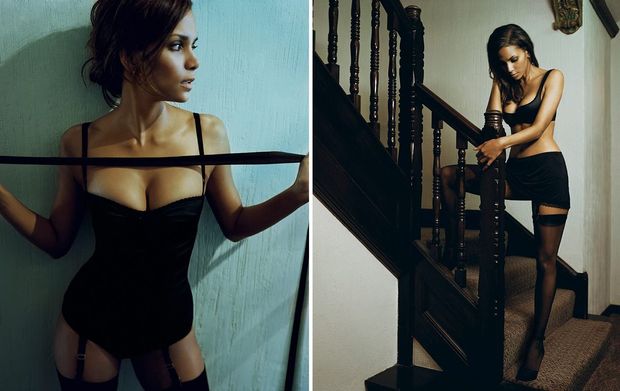 model in underwear