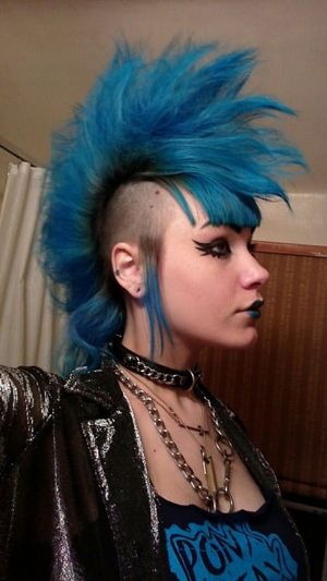 mohawk punk babe
