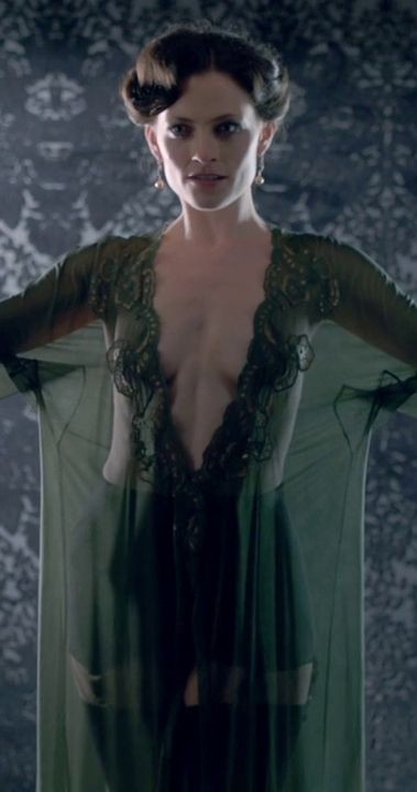 Lara Pulver as Irene Adler in Sherlock