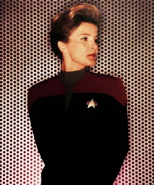 Kate Mulgrew as Captain Kathryn Janeway in Star Trek: Voyager