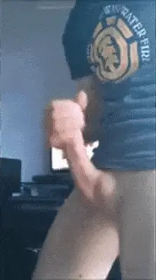 horny hands free cumshot