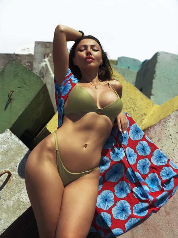 Gorgeous bikini model