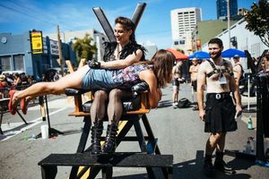 Public Spanking at Folsom Street Fair