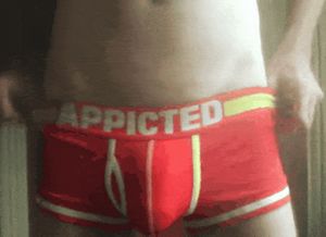 Whipping out my semi hard dick