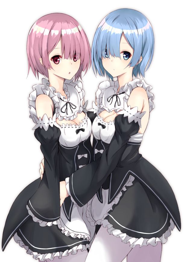 Rem and Ram Hug Re: Zero