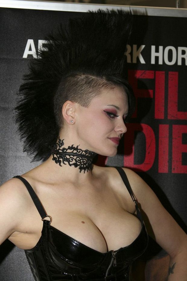 mohawk punk babe