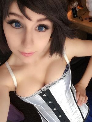 Teenage Cleavager In A Corset