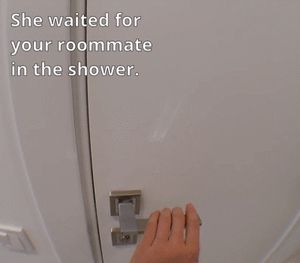 girlfriend cheats in shower 1/9