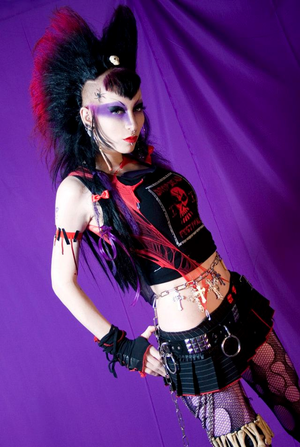 mohawk punk babe