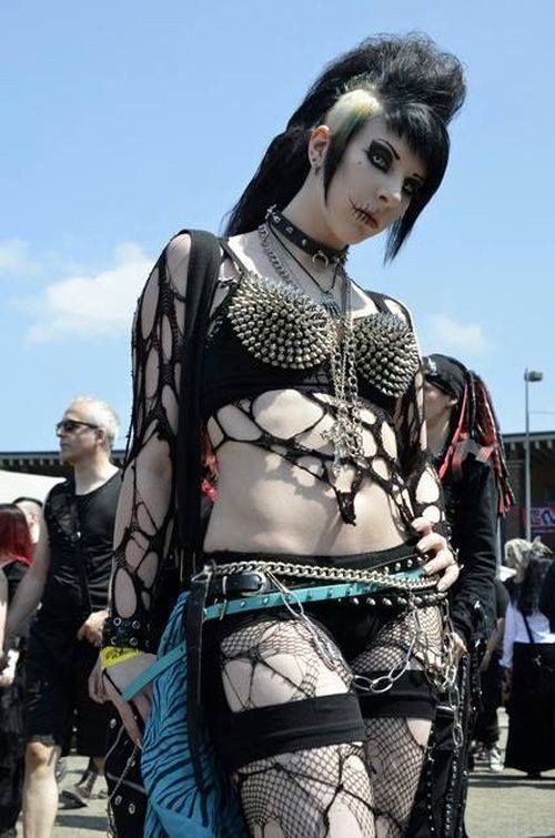 mohawk punk babe