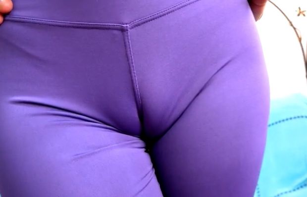 Sophie’s purple yoga pants