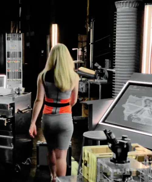 Emily Bett Rickards sexy ass gif