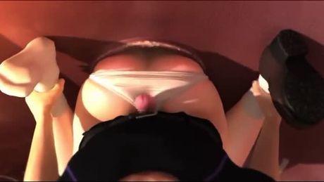 Teen in a crazy japanese fantasy