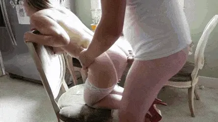 The neighbor fucks her, cums all over her, and just keeps on pounding her.