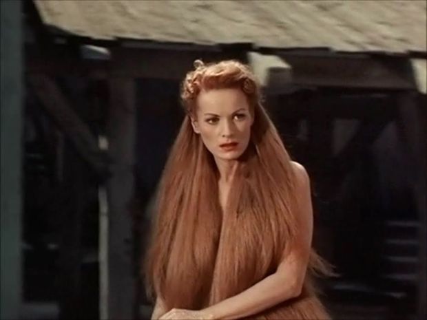 Maureen O'Hara as Lady Godiva in Lady Godiva of Coventry
