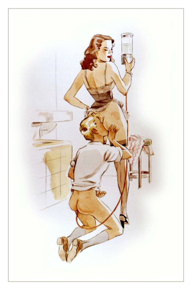 German Mistress ... Hard and cleaning her tushy