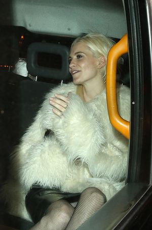 Poppy Delevinge Pantie Upskirt in the Taxi