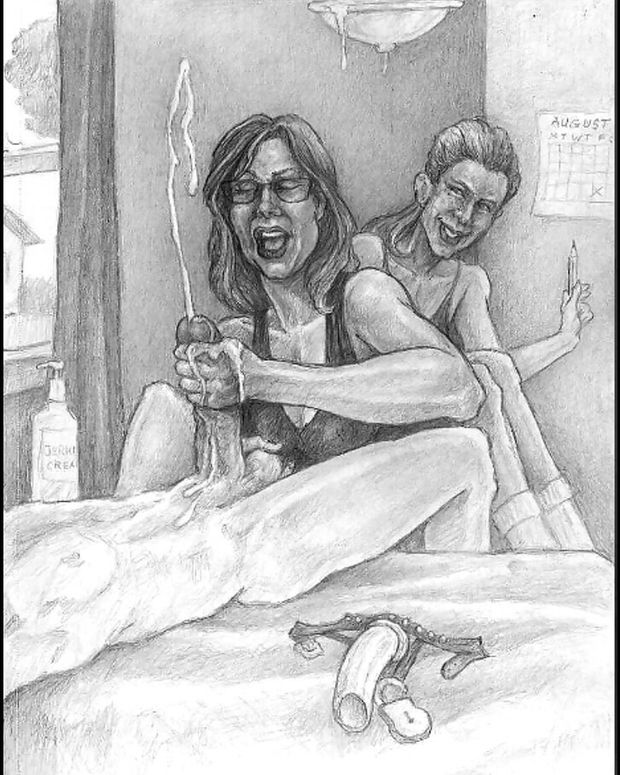 My aunts regularly jerk off my dick
