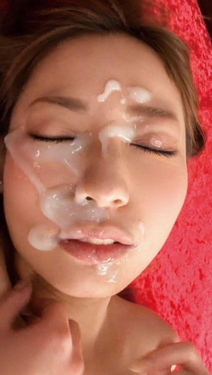 Teen covered with her lover's special sauce