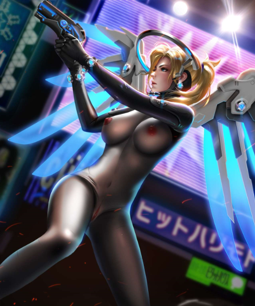 Overwatch blonde babe
