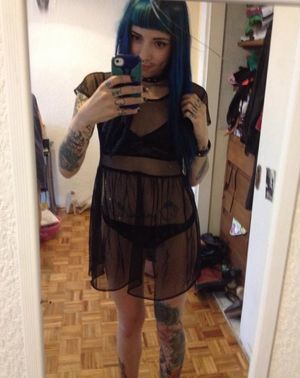 See Through Goth Babe