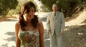 sexy babe in nice dress