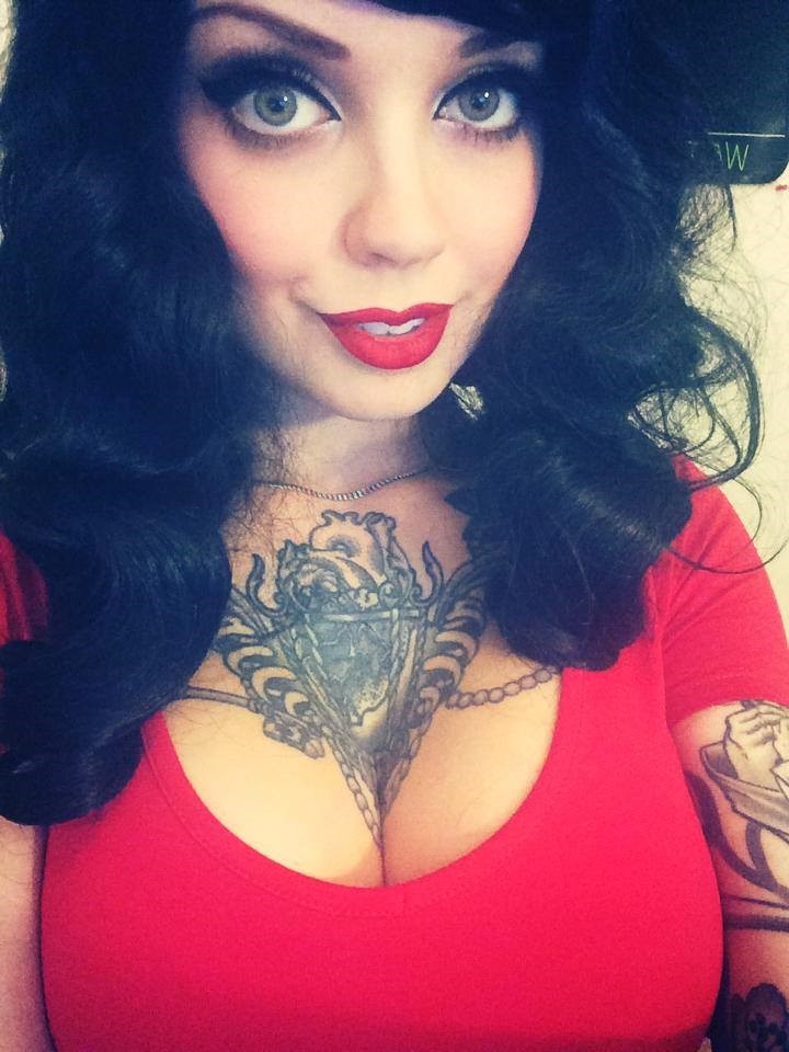 Goth Bimbo In Red
