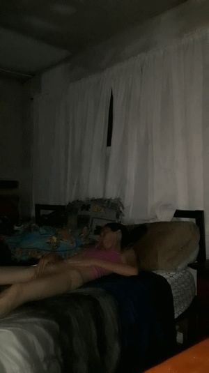 Wife playing in front of me