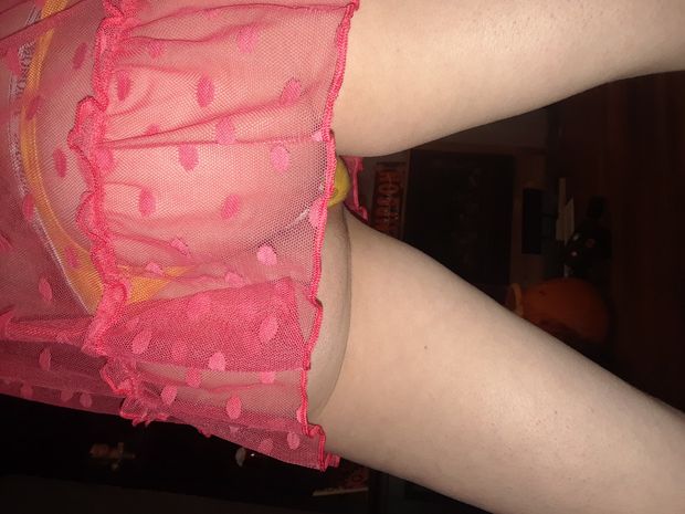 Wife in sexy outfit...