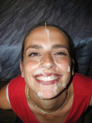 Happy teen having a big cum