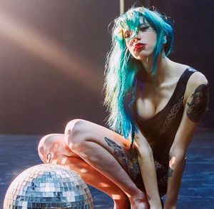 Flash Town Goth Whore Cleavage