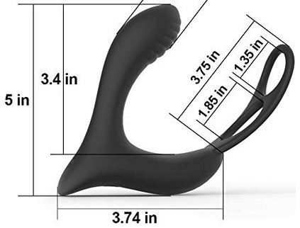 Anal dildo with cockring