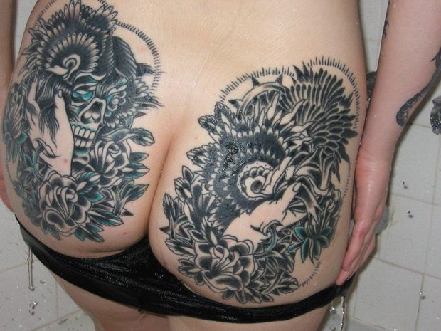 Amber ass tattoo
