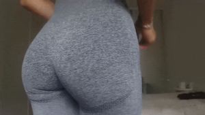 Tight fit yoga pants? Slide that ass out and boom! No more cameltoe