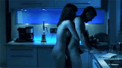 Sister gives brother handjob at night